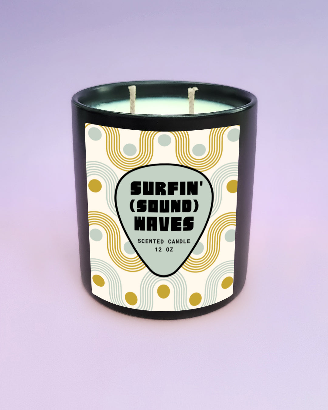 Surfin' (Sound) Waves Candle